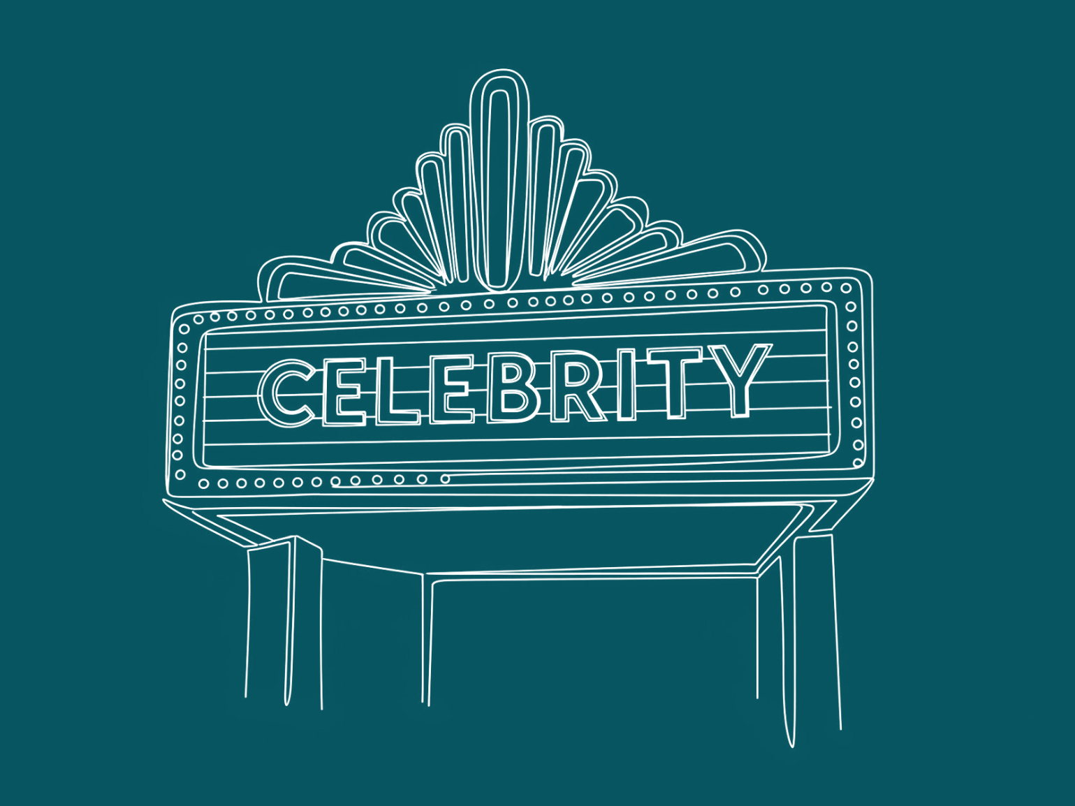 Name tag line art illustration