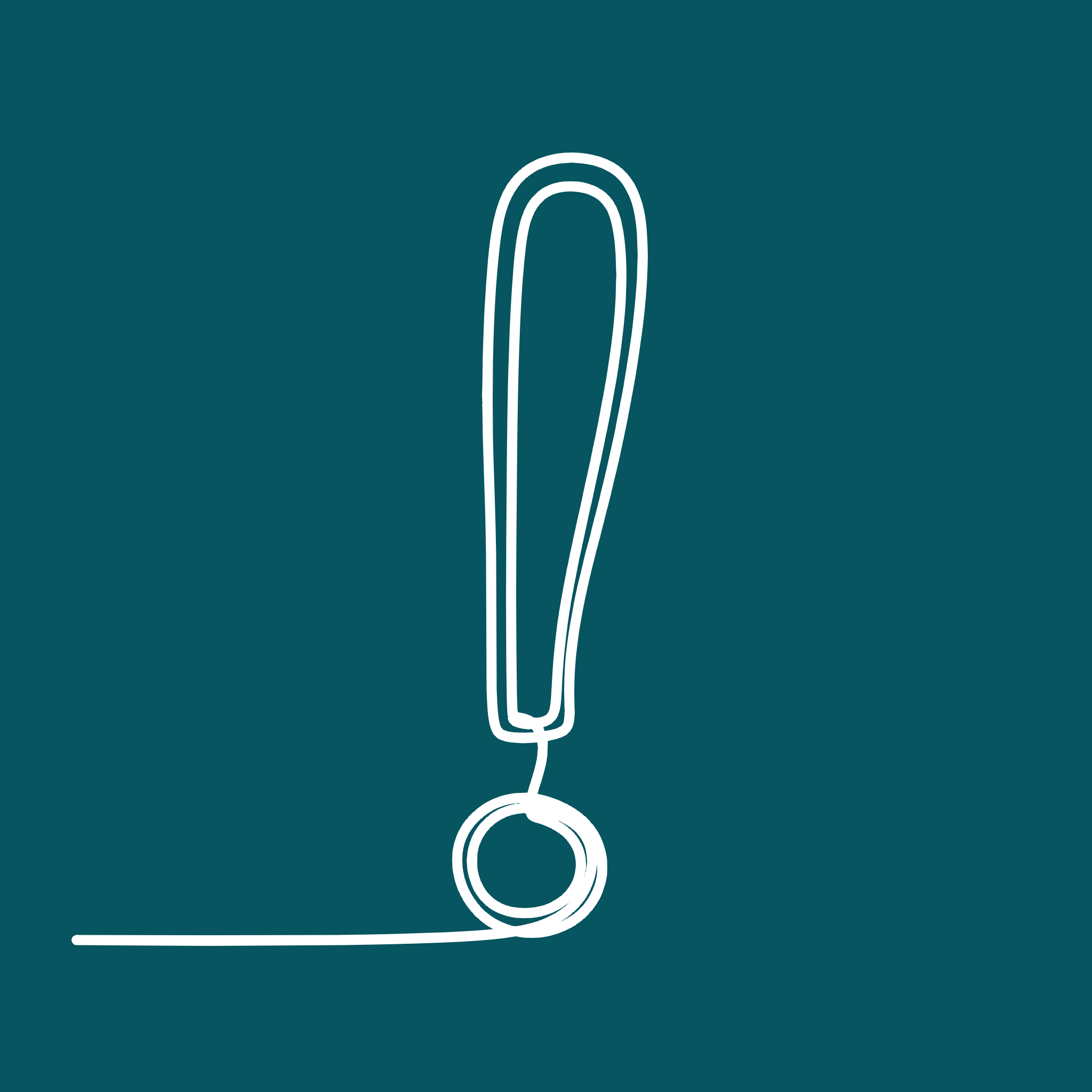 Exclamation point illustration